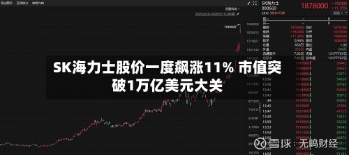 SK海力士股价一度飙涨11% 市值突破1万亿美元大关