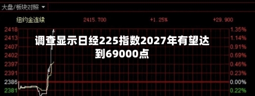 调查显示日经225指数2027年有望达到69000点-第3张图片